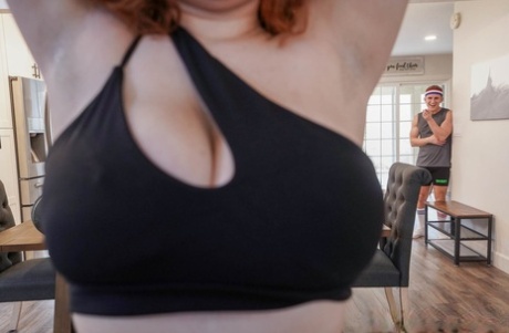 denise davies chubby with huge natural tits threesome and dp pornographic photos